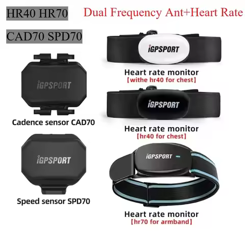 IGPSPORT HR40 HR70 Dual Frequency Ant+Heart Rate Monitor Belt Bluetooth-Compatible Fitness Running S