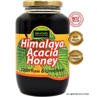 MH FOOD Premium Himalaya Acacia Honey, 100% Raw and Unrefined, 1kg