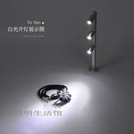 Led Jewelry Counter Double Head Multi Head Spotlight Rechargeable 2W3W Wireless Pole Light Exhibitio