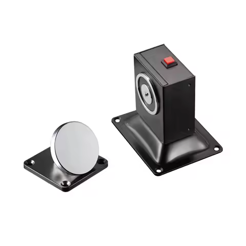 Fire/Smoke-proof Floor/Wall Mount Door Holder 12/24V Universal 60KG Holding Force Emergency Door Sto