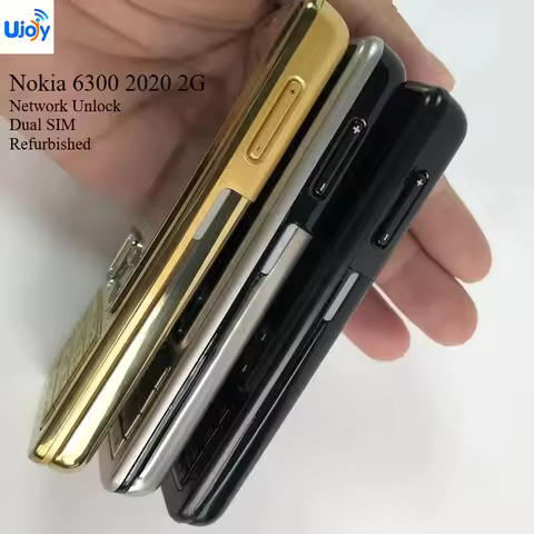 Nokia 6300 2020 2G 2.4in Network Unlock Refurbished Straight Keypad Mobile Phone Dual SIM Elderly St