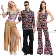 Halloween Costume Hawaii Costume 80s Hip Hop Couple Costume Nightclub DJ Costume