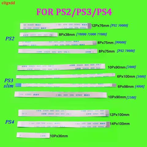 Cltgxdd 10-100piece FOR PS2 PS3 PS4 2000 30000 90000 50000 75000 reset ribbon cable switch repair fl