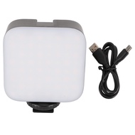 Phone Fill Light 3000‑6500k Adjustable Brightness Rechargeable 1/4 Inch Screw Hole Cold Shoe 1200mAh