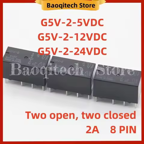 5 10 PCS G5V-2-5VDC G5V-2-12VDC G5V-2-24VDC Two open two closed 2A 8PIN New Authentic Original Signa