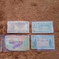 paket uang kuno indonesia seri budaya 4 lembar sangat murah