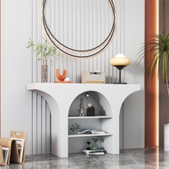 Nordic Living Room Simple Modern Entrance Table Decoration Strip Case Display Stand Arched Shelf Ais