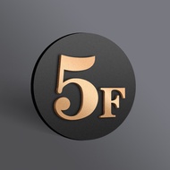 Floor Directory 3D Sign Msia | 20-35 cm Acrylic Peel-&-Stick | Lift/Hotel/Corridor Guide, Room Numbe