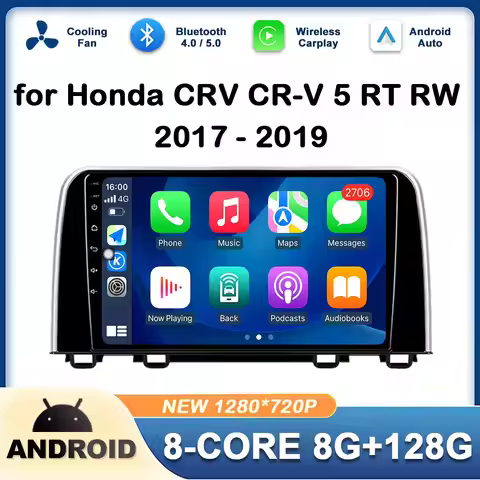 Intelligent System for Honda CRV CR-V 5 RT RW 2017 - 2019 GPS Navi 2.5D Touch Screen 4G DSP Stereo W