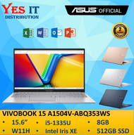 ASUS VivoBook 15 A1504V-ABQ350WS/ABQ352WS/ABQ353WS (i5-1335U 8GB Ram 512GB SSD 15.6" FHD Ms Office+W