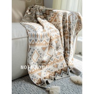 Bohemian Sofa Blanket Office Nap Air Conditioning Blanket Bed Bed End Blanket Living Room Sofa Single Blanket
