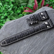22mm Leather Watch Strap for IWC Watch band Mark Big Pilot Bracelet Rivet Wristband IWC Portugieser