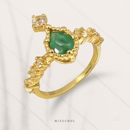 Mizuchol แหวนมรกตแท้ Tiara of Wealth Ring