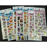 5pcs 3D Cartoon Character World Sticker