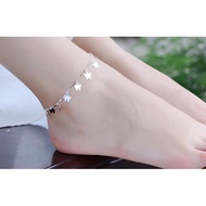 Silver Butterfly Anklet Women's Anklet