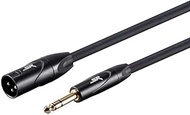 Monoprice 118814 XLR Male to 1/4Inch TRS Male Cable - 6 Feet | 16AWG, Gold Plated - Stage Right Seri