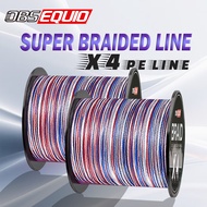 MATEER PE Braided Fishing Line 300/500m 4-Strand Super Strong Abrasion-Resistant Line Test 9kg-85kg 