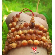 KAYU CAHAYA Tasbih 108 Translucent Pine Wood 8-10mm/rubber Bag/108 Grain Bag/ Jug Head Bag/Buddhist 