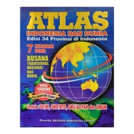 Atlas Map of Indonesia and the World/Global Atlas (Large)