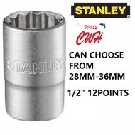 1/2" 28MM-36MM RANGE STANLEY 12POINT CR-V SOCKET NUT DRIVER DRIVERS OPENER 72979 72-979 72980 72-980