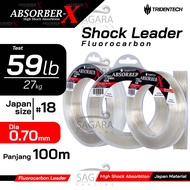 Shock Leader FluoroCarbon Tridentech Absorber-X | Senar Pancing