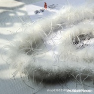 8-10cm Ostrich feather trim, long ostrich feather strips, clothing accessories, long feather edges d