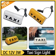 【Big-promotion】 Taxi Dome White/ 12v Taxi Sign With Adhesive Base Cob Taxi Sign Cab Super Bright Roof Per