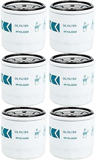 6PCS HH150-32430 HH1J0-32430 Oil Filters For Kubota D722 D902 WG750 WG752 WG972 Grasshopper 321D 325