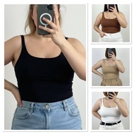 L-XL FYVIE 2PCS FOAMED TOP PLAIN CASUAL TOPS WOMEN BUILT-IN PAD RANDOM COLOR LONG LASTING GENTLE