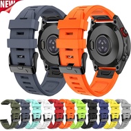 22mm 26mm QuickFit Silicone Strap compatible For Garmin Fenix 7X 7 Pro Solar/6X 6 Sapphire 5 5X Plus