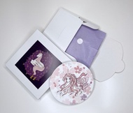 聖誕禮物 春之櫻獨角獸 鶯歌陶瓷杯墊 / 吸水杯墊