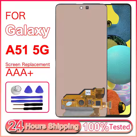 Super AMOLED LCD for Samsung Galaxy A51 5G LCD Display Touch Screen Digitizer Assembly Replacement f