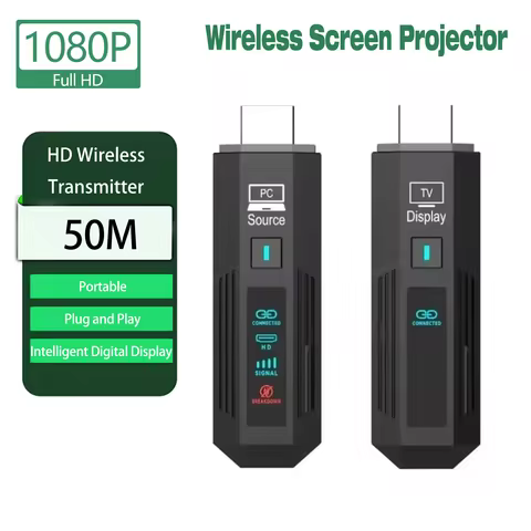 HDMI-compatible 50M 5.8G 1080P Wireless Video Audio TX and RX Extender Wireless TV Stick Display Don