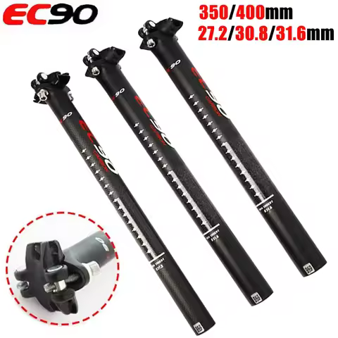 EC90 Carbon Seatpost 31.6*350/400mm MTB Seat Post Carbon Seat Tube 27.2 30.8mm Seatpost Carbon Bike 