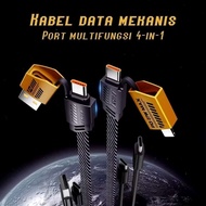 4-in-1 fast charging data cable