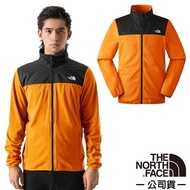 [The North Face The Face] Men Style Stitching Comfortable Warm Stand-Up Collar POLARTEC Fleece Jacke
