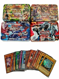 41Pcs Yugioh Card In Iron Box Anime English Card Games Chess and Cards Collection Rare Cards