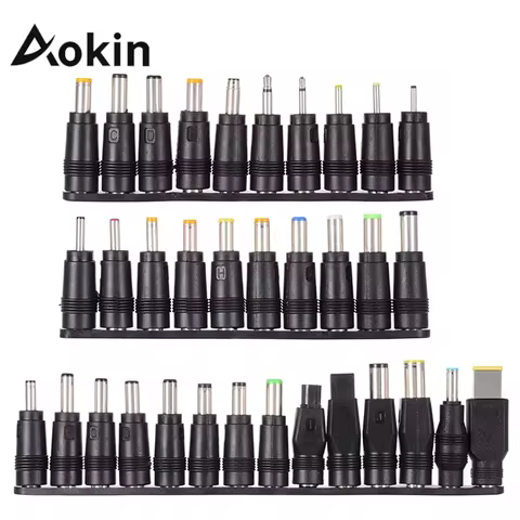 Aokin Aokin 8/10/34PCS For Lenovo Thinkpad Laptop Power Plug Jack Set Universal 5.5mmx2.1mm DC AC Po