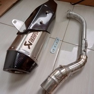 Exhaust racing Akrapovic Shield Fullset Nmax Aerox PCX 160 Vario 160 ADV 160 Mio M3 X-RIDE Lexi Xeon