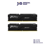 16GB (8GBx2) DDR5 5600MHz RAM (หน่วยความจำ) KINGSTON FURY BEAST DDR5 (BLACK) (KF556C40BBK2-16)