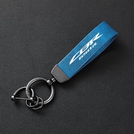 High-Grade Leather Motorcycle Keychain Holder Keyring For Honda CBR650R CBR 650R CBR650 R Universal