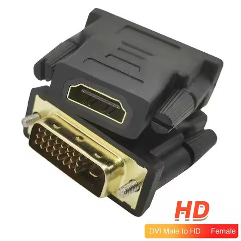 DVI 24+1 to HDTV Adapter Bi-Directional HDTV to DVI Cable adapter Coupler DVI to HDTV Cable Converte