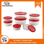 Pyrex Simply Store Glass Round Food Container Set (16-Piece)