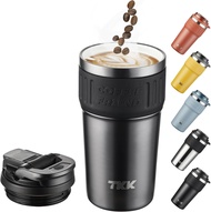 TKK 630ml แก้วกาแฟเก็บอุณหภูมิ ชั้นในเซรามิก กระติกน้ำพกพาเก็บความเย็นความร้อน thermos Tumbler