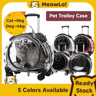 Pet Trolley Case Transparent Cat Bag Pet Carrier Backpack Trolley Cag Bag Bubble Box Pet Outing Cage