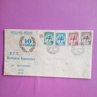 Sampul hari pertama perangko PTT Republik Indonesia
