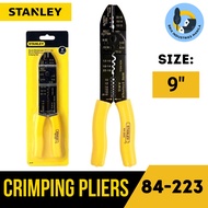 Stanley Crimping Pliers 9" 84-223 Heavy Duty Cuts Electrical Wires Electric Cables