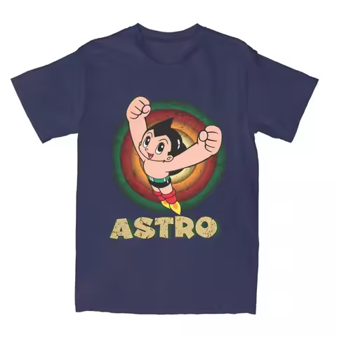 New Arrival Men Classic Cartoon Astro Boy Shirt Apparel Japan Manga Mighty Atom Astroboy T-shirt Clo