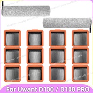 Compatible For Uwant D100 / D100 Pro Vacuum Parts Main Roller Brush HEPA Filter Replacement Accessor