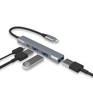 Lightning to USB Hub [Apple MFi Certified] 4-in-1 USB OTG Hub with 3 USB 3.0 Port and Fast Charging 